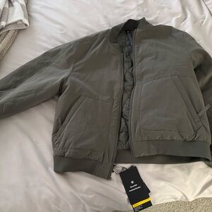 Men's Olive Bomber Jacket Lululemon